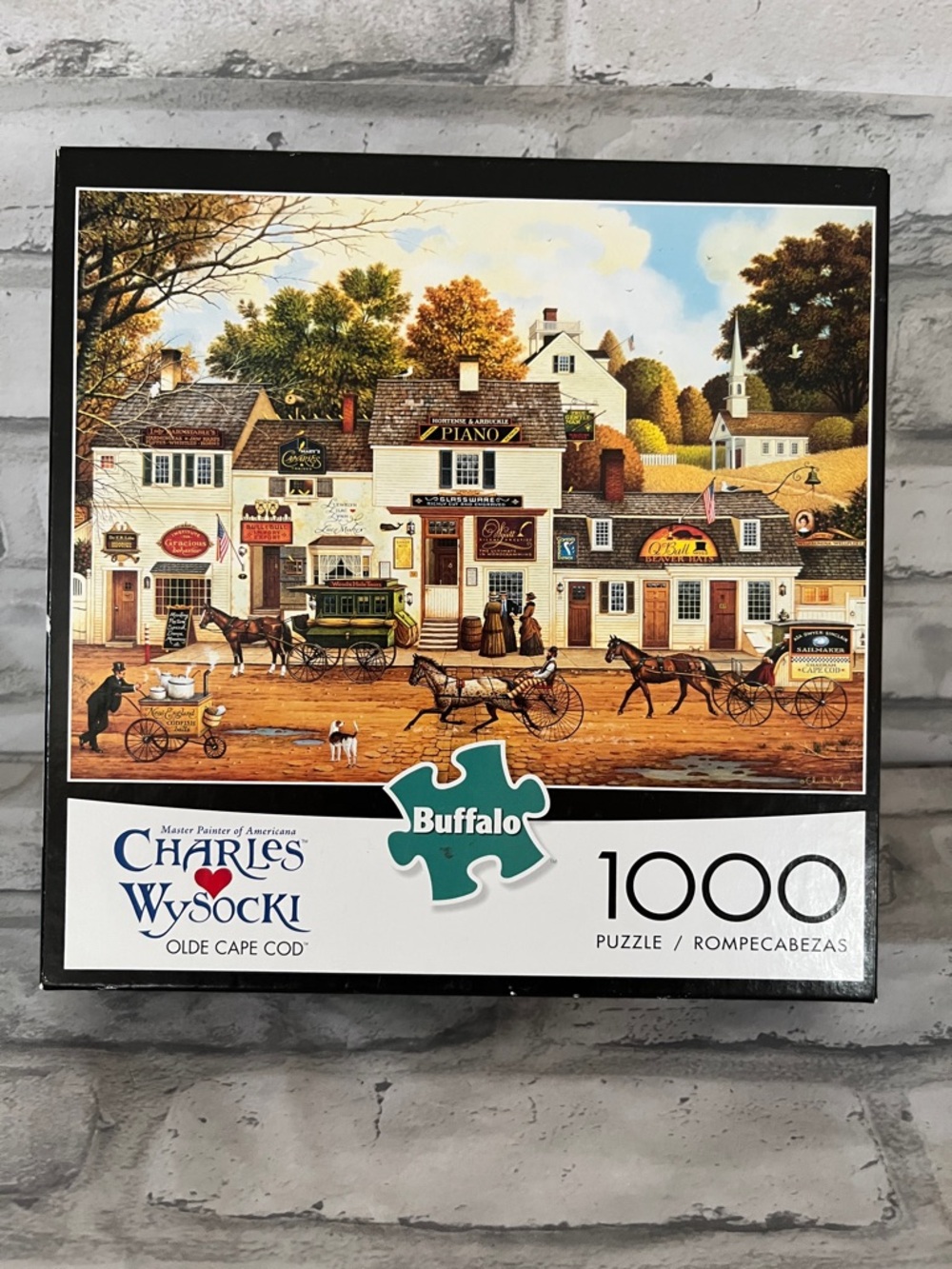 Buffalo games  Vintage Village Puzzle 1000 pieces complete olde cape cod